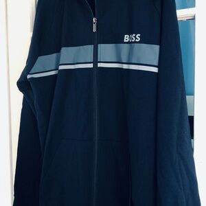 Boss Navy Jacket with Sky Blue Accents